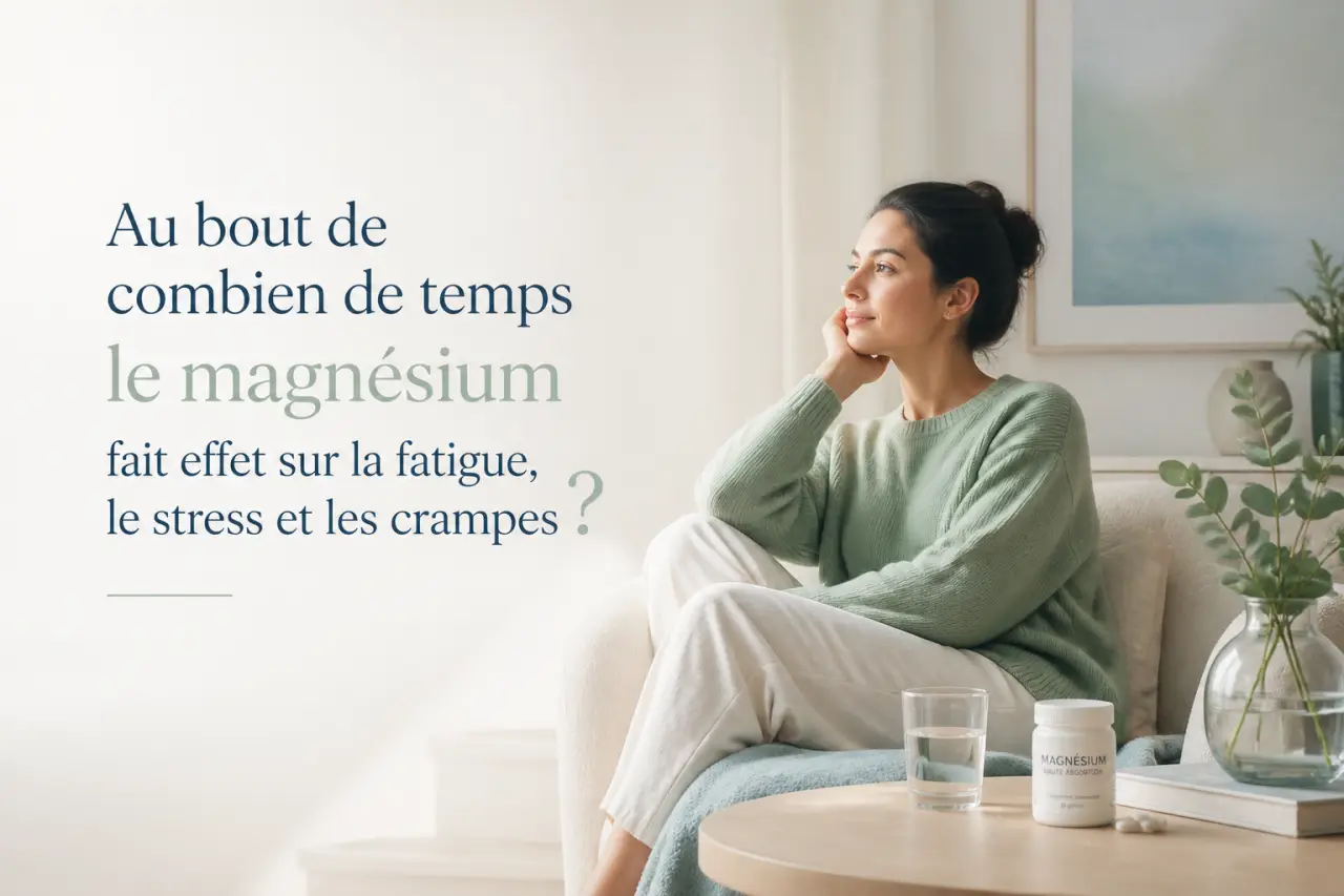 Au bout de combien de temps le magnésium fait effet sur la fatigue, le stress et les crampes ?