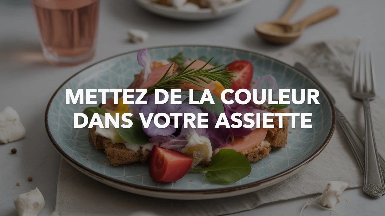 Assiette colorée légumes rôtis