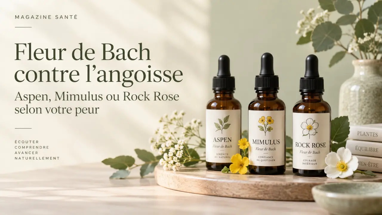Fleur de Bach contre l’angoisse : Aspen, Mimulus ou Rock Rose selon votre peur