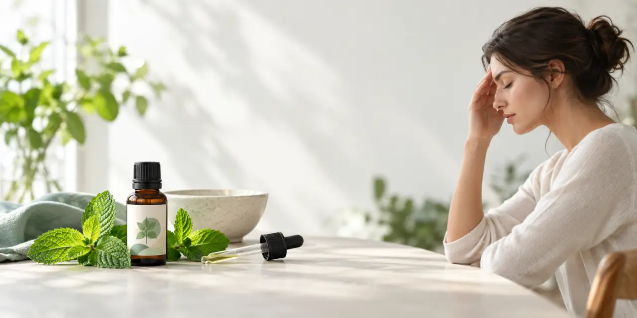 Huile essentielle et migraine : la menthe poivrée soulage, à condition de bien la diluer