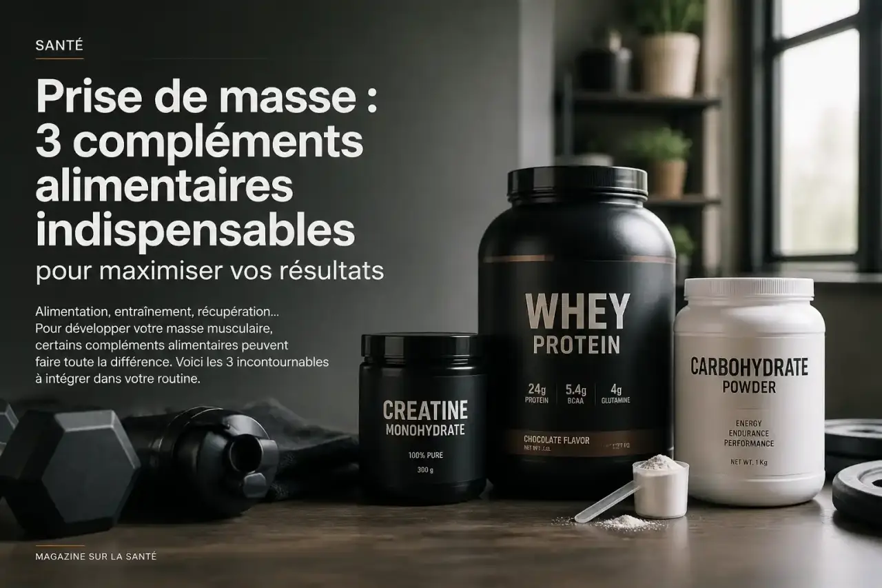 Prise de masse : 3 compléments alimentaires indispensables pour maximiser vos résultats