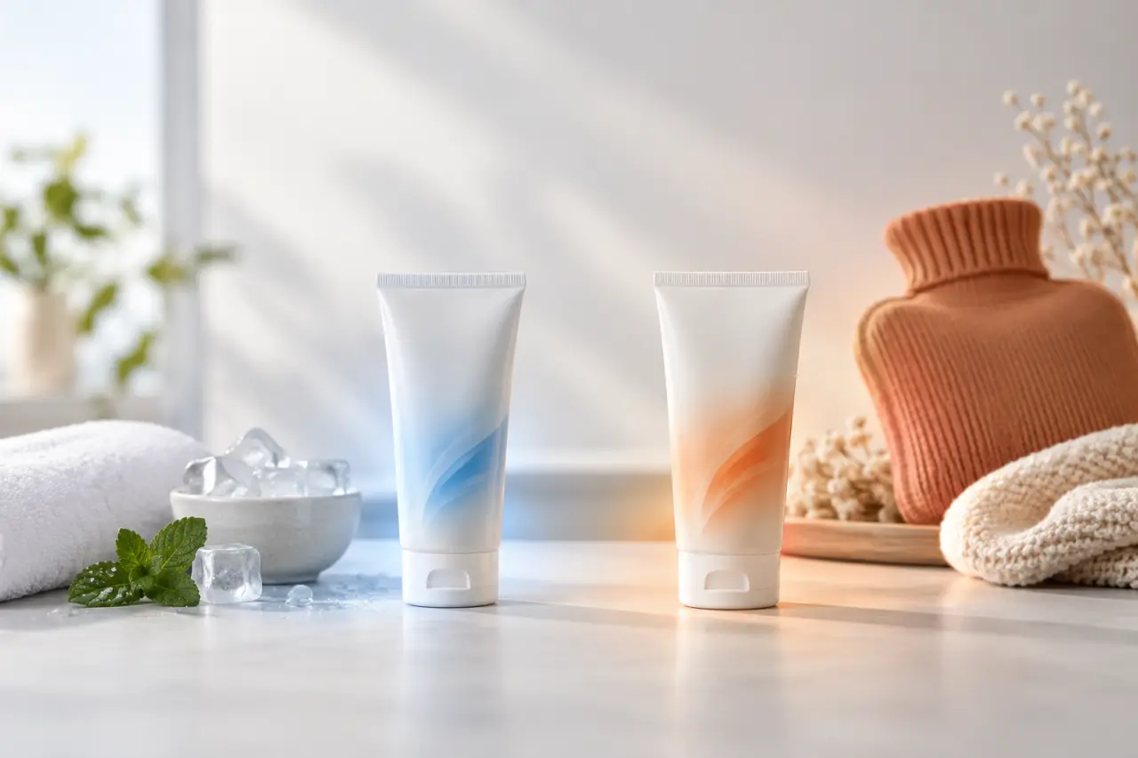 Crème pour douleurs musculaires : effet froid ou chaleur, quel choix selon la gêne ?